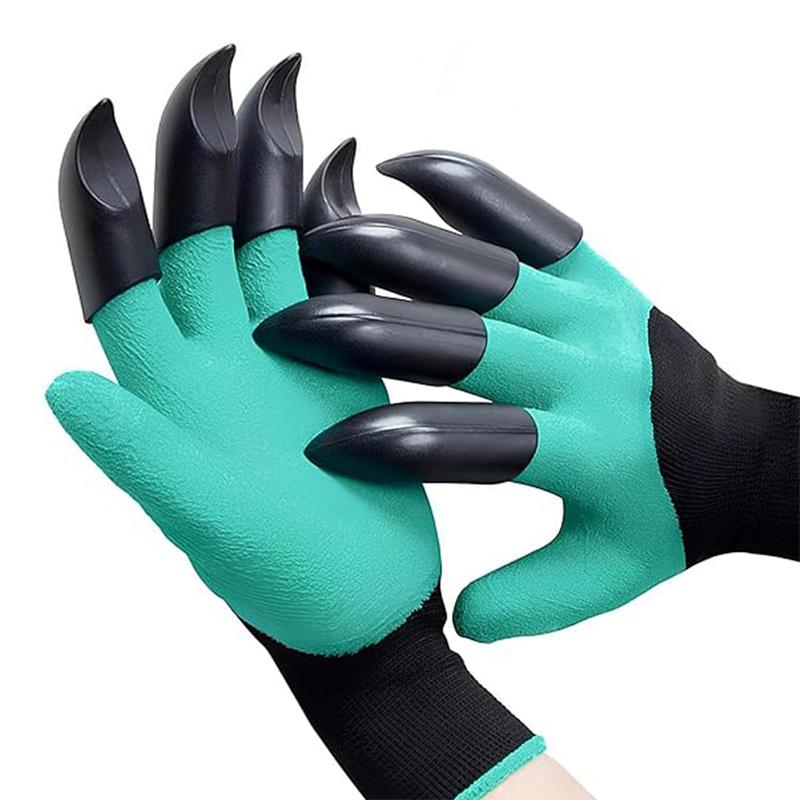 1 Pair Gardening Gloves with Claws, Quick Digging, Puncture Resistant, Universal Size
