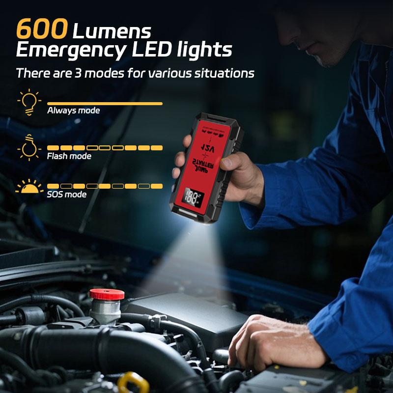 Super Car Emergency Jumper Portable 12V Battery Booster Starting Device Charger Station Jump Starter Power Bank