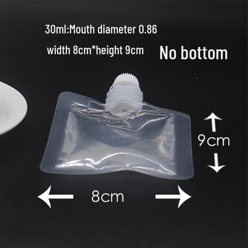 Disposable Transparent Spout Dispensing Pouches, 30ml