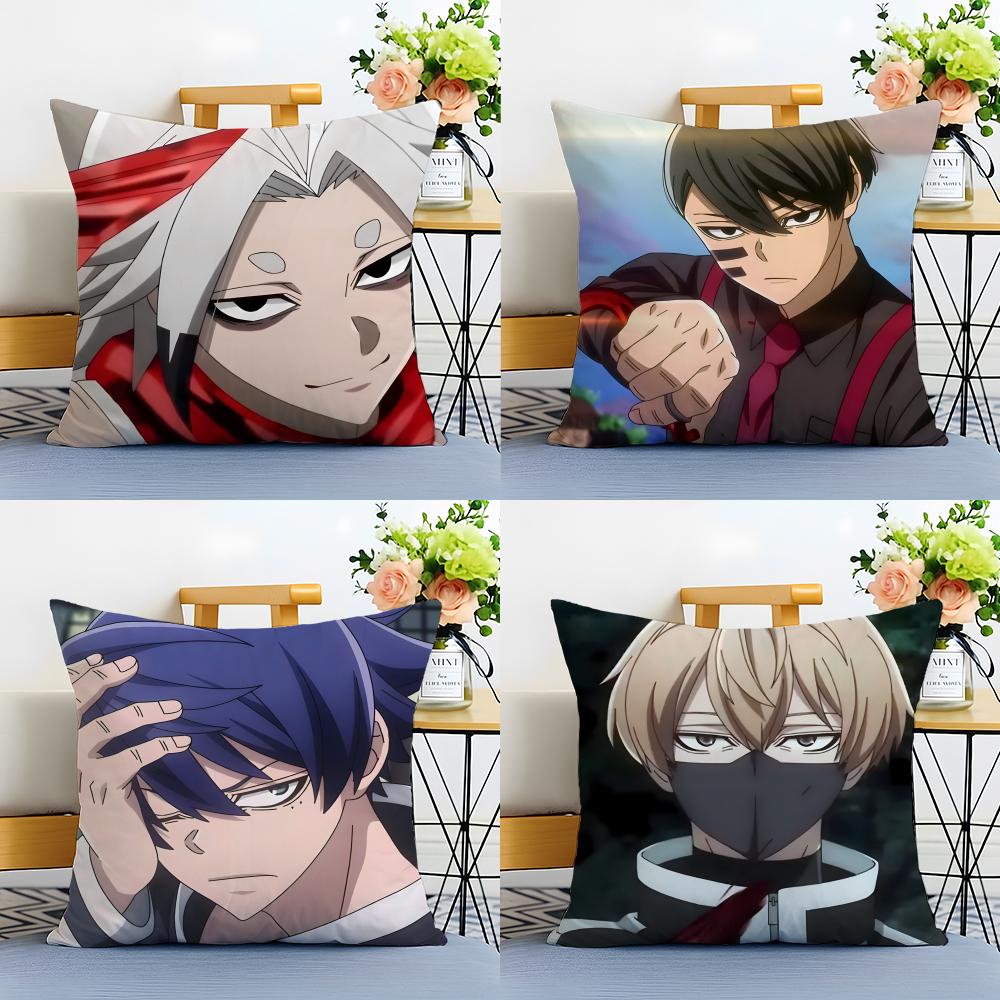 Dark Action Anime TTougen AAnki Cushion Cover Linen Pillowcase Soft  for Sofa Bed Home Room Decor