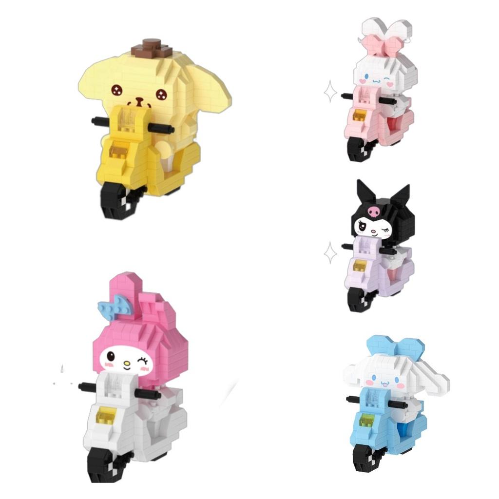 Miniature Building Blocks Bike Rides With Cute Characters