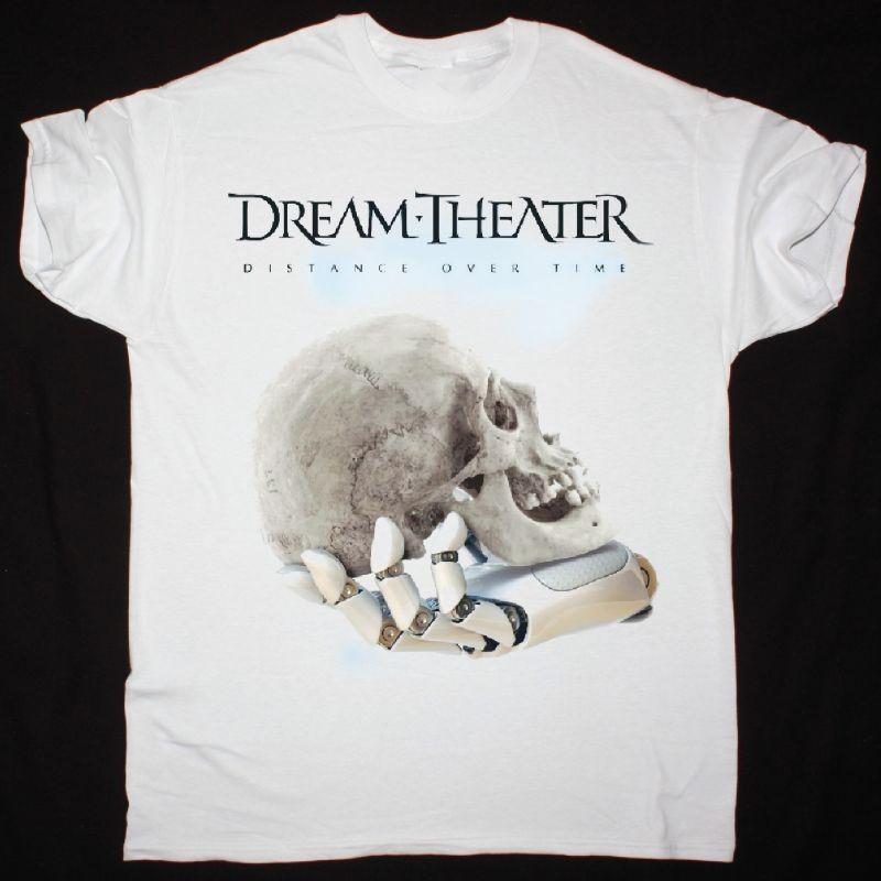 DREAM THEATER DISTANCE OVER TIME Cotton Black All Size Unisex White Shirt BL10