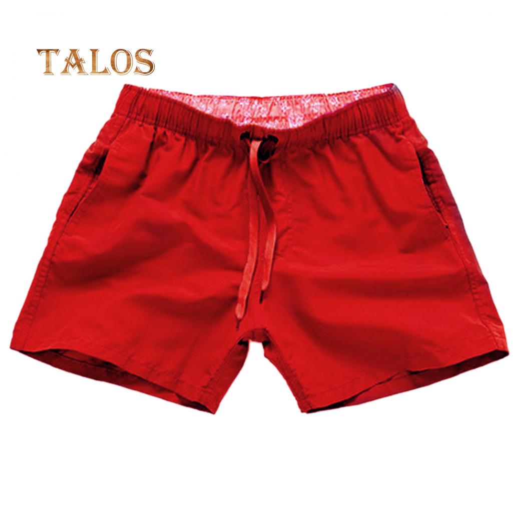 

Мужские летние пляжные шорты со шнурком XXL красный