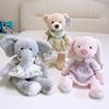Kids Plush Elephant Bear Rabbit Plush Toy With Pp Cotton For Kids Gift And Childrens Decor