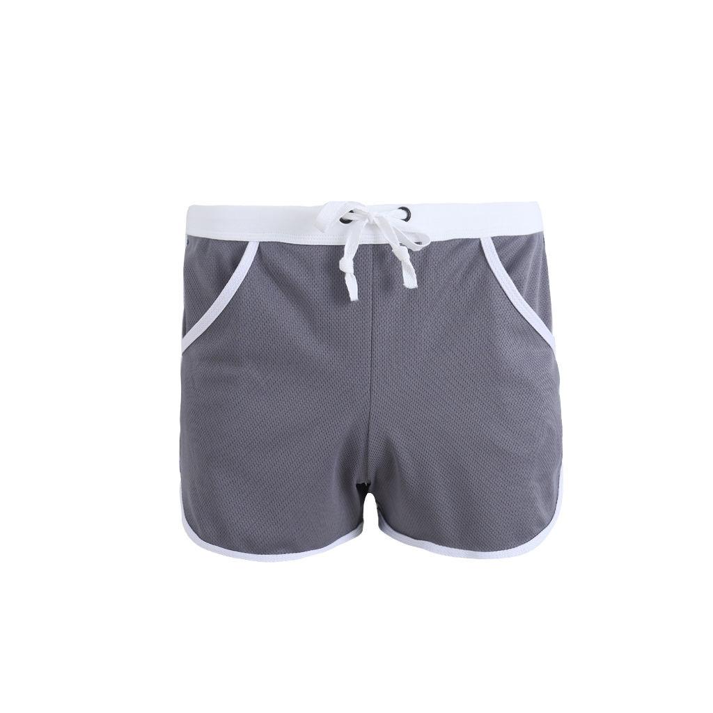 

Breathable Summer Mesh Mens Shorts Gym Sports Running Sleep Casual Short Pants M сірий колір