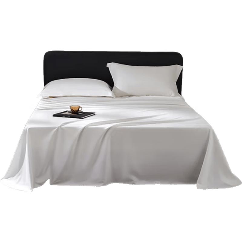 ZiiU 100% Pure Cotton White Bed Sheet 0.9m Bed