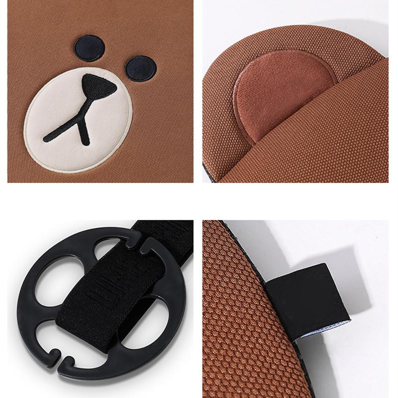 Car Cushion Breathable and Refreshing Cartoon Comfortable Car Seat Cushion for Car Brown Bear