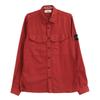STONE ISLAND Red Garment Dye Long Sleeve Shirt tops M RedUsed