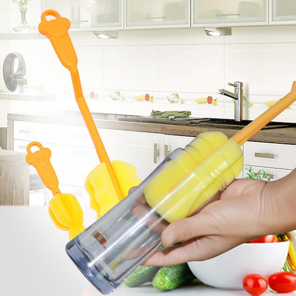 Buy Rotate Sponge Baby Feeding Nursing Bottle Clean Brush Nipple