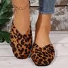 Fashion 2025 Fashion Closed Toe Women's Slippers New Outdoor Leopard Print Daily Plus Size Light Best Seller Comfortable Flat Slippers