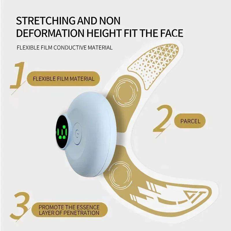 EMS Eye Mask Patch Face Eye Massager Muscle Stimulator Facial Massagers Beauty Eyes Lifting Fatigue Relief Eye Bags Dark Circles