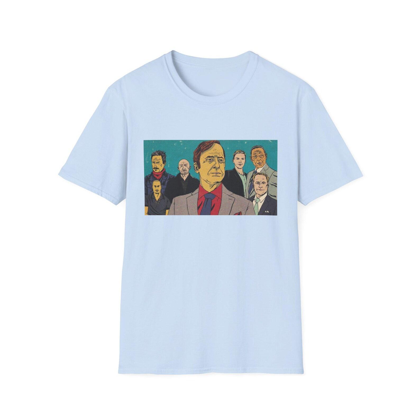 Better Call Saul Sketch | Lalo Salamanca | Kim Wexler | Mike Erhmantraut | Gus Fring | Better Call Saul Shirt | Saul Goodman | Unisex Tee XL