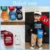 Canvas Mini Shoulder Bag For Kids With Letter Pattern And Expandable Design For Daily Use