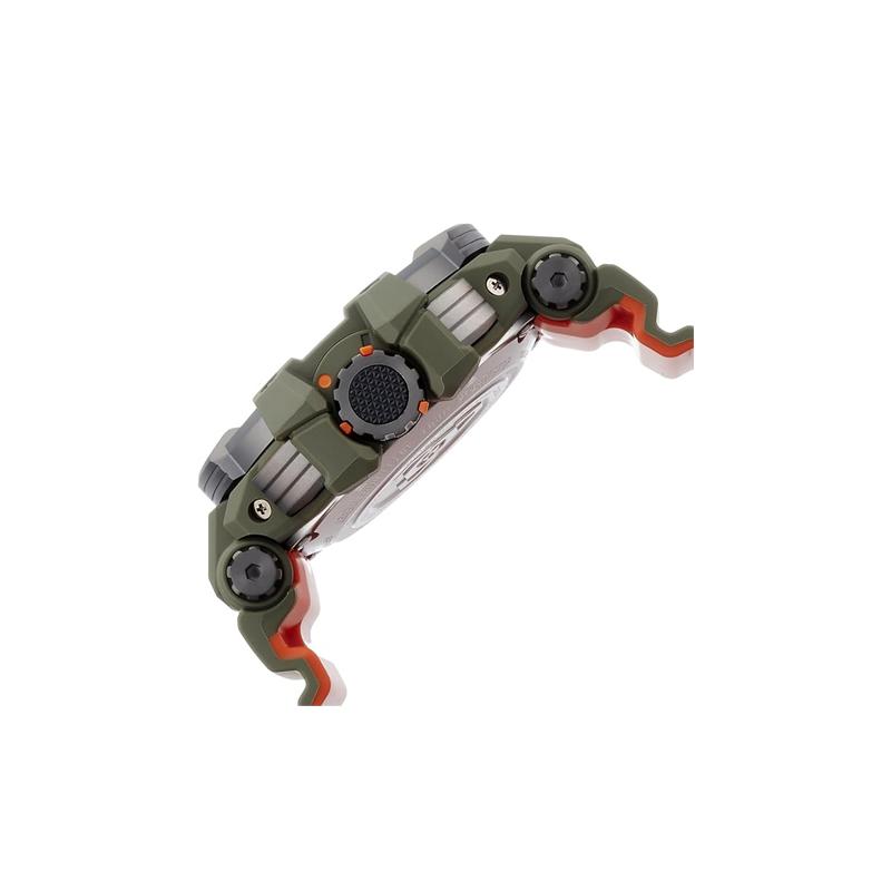 Casio G-SHOCK Serie Aerospaziale GRAVITYMASTER Potente Verde Oliva Stile Militare Professionale per il Volo Movimento al Quarzo Solare Resina GPW-1000KH-3A2021