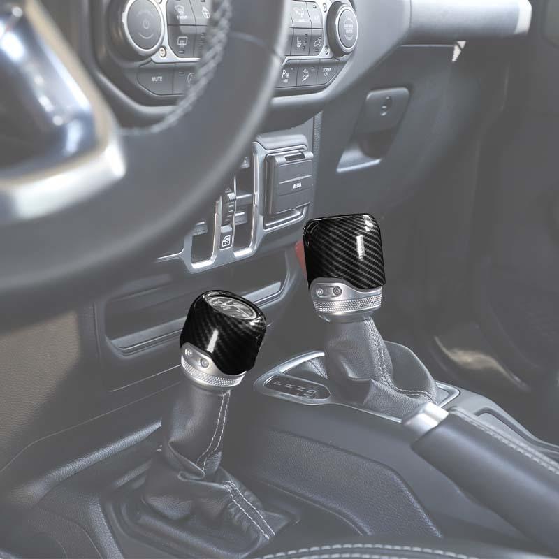 Car 4WD Gear Head Decoration Cover Stickers For Jeep Wrangler JL for JT Gladiator 2018 Up ABS Interior Accessories