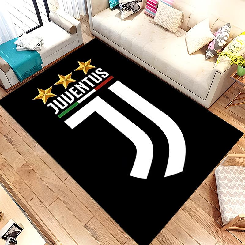 Juventus FC (14) Rug Suitable For Living Rooms Bedrooms Computer Rooms Dining Areas And Placement Under Tables And Chairs Also An Ideal Choice For Off