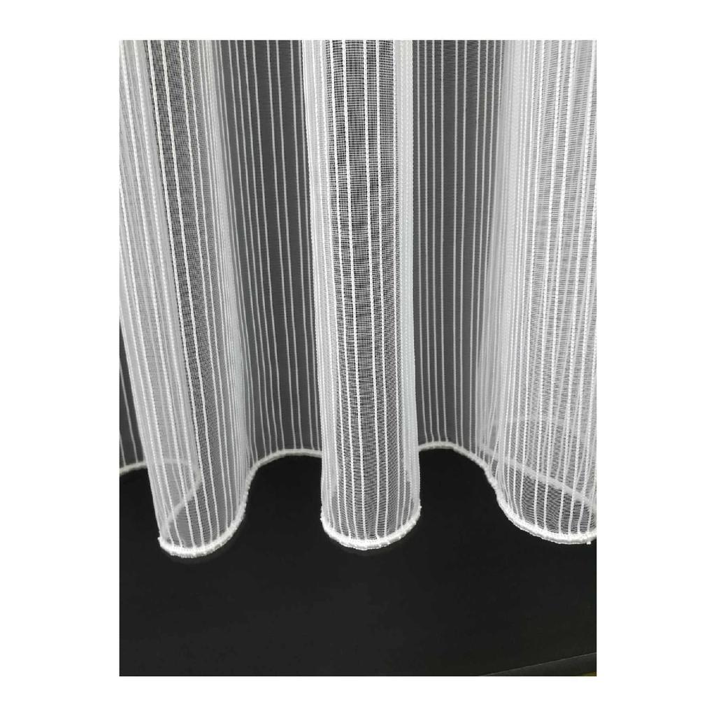 Striped Modern Plain Tulle Curtain