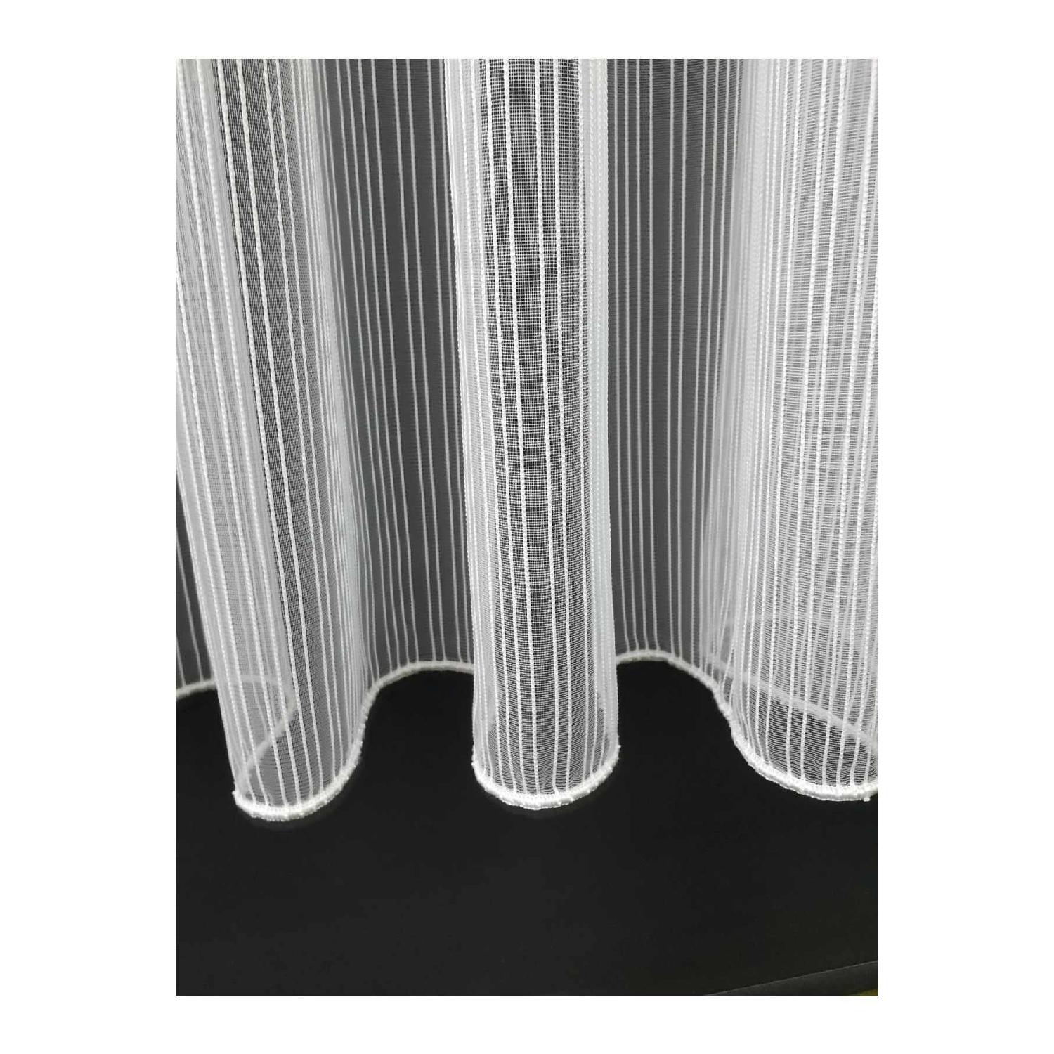 

Striped Modern Plain Tulle Curtain 50 x 30 белый