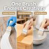 3/4Pcs Multipurpose Flat Paddle Paint Brushes 2/3/4/5in Artist Painting Brushes  for Furniture