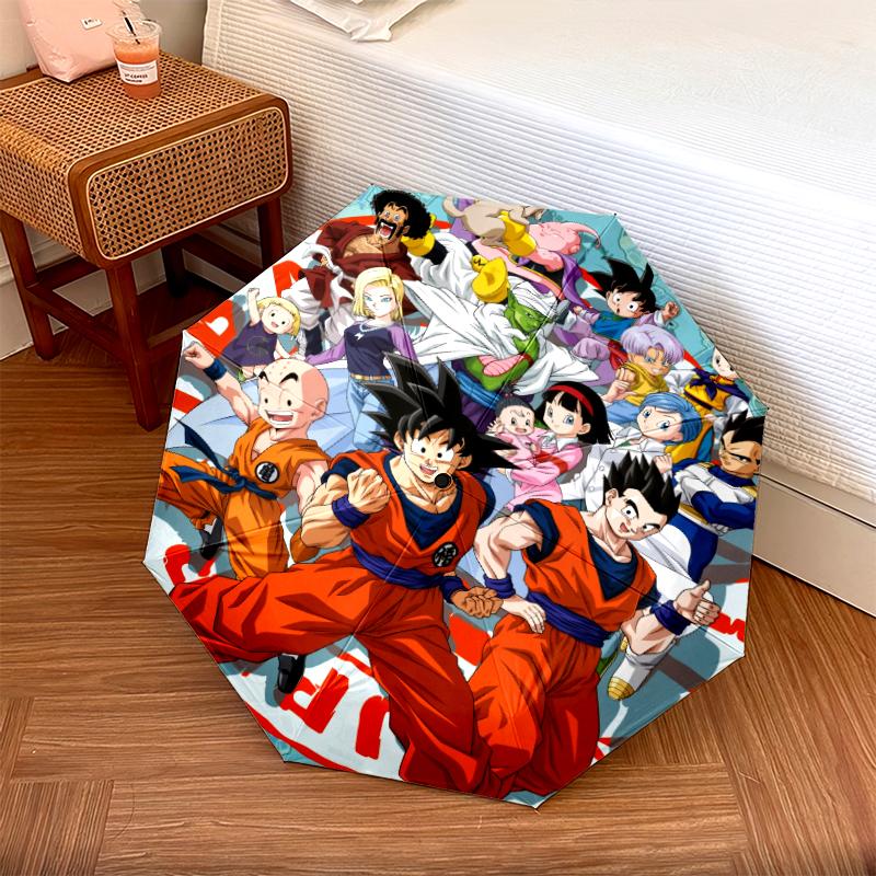 Dragon Ball pattern, automatic folding umbrella, portable and foldable design, 8 ribs, a Christmas or birthday gift.