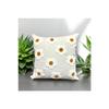 (2 Pieces) Daisy Pattern Linen Fabric Punch Throw Pillow Cover (punch)