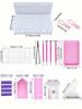 DIY Diamond Painting Tools and Accessories Set 12 18 29 37 45 56pcs for Kids and Adults with Box Pen Tweezers Glue Corrector and Complete Kit