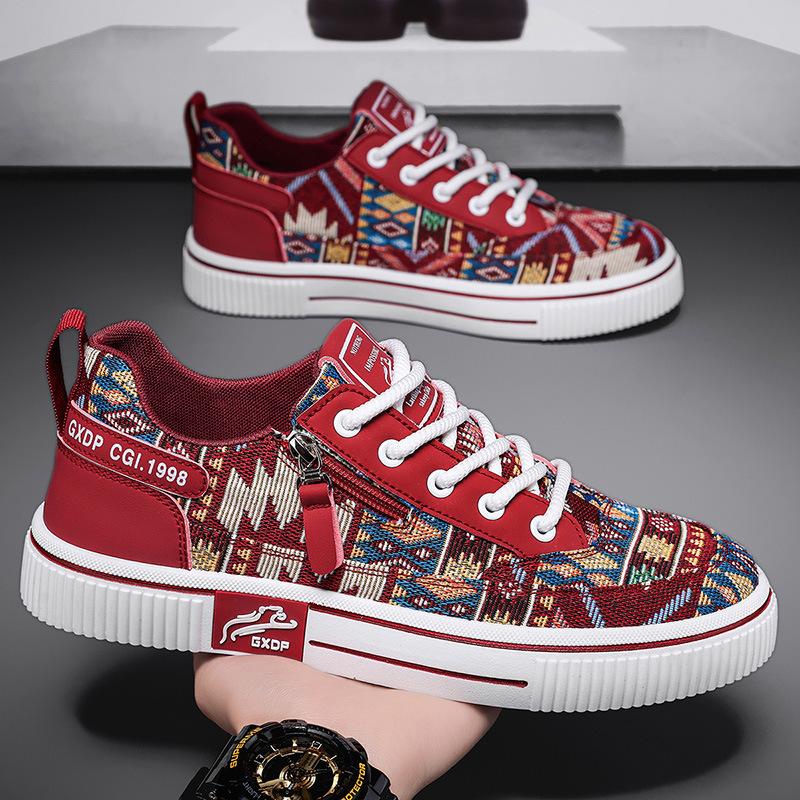 Men's shoes 2025 summer new men's youth sense national tide personalized sports board shoes low-top student outdoor casual shoes