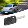 Auto Kofferbak 3 Knoppen Sleutelhanger Behuizing Vervanging met Sleuf zonder Basis Geschikt voor Peugeot