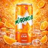 Refresco Carbonatado de Naranja Sabor Huong Cam Mirinda (Paquete de 3) Lata de 320 ml de COUGAR, Refrescante Soda Cítrica Gasificada, Bebida Espumosa Dulce y Ácida