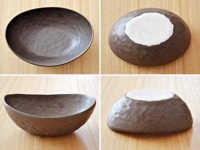 Tableware East Japanese Oval Bowls, 2-Color Set, Dinnerware Set, Plates, Large Bowls, and Rice Bowls