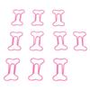 100Pcs Pink Paper Clips Bone Shaped Mini Paper Clips Paperclips  Paper Management