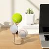 1 Set Wooden Baseball Display Stand 3 Balls Show Holder Multifunction Tennis Golf Sports Balls Base Desktop Rack Baseball Enthusiast Gift