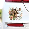 QT2482# Autocolant Realist cu Flori de Cireș și Pasăre, Potrivit pentru Laptop, Mașină, Camionetă, Furgonetă, SUV, Motocicletă, Bara de Protecție, Geam