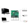 3Port 100Mbps Ethernet Networking Switches Design Plugs and Play Featuring LED Indicators for Real Time Status