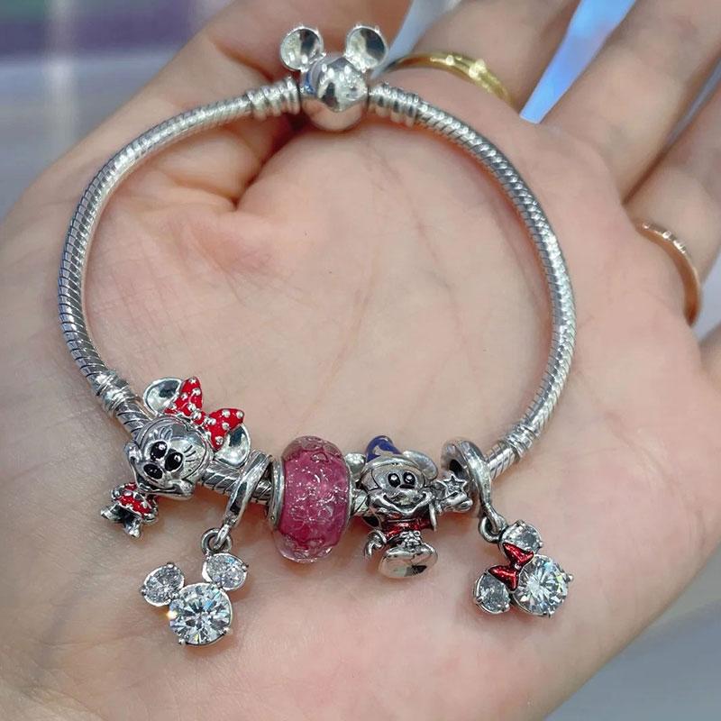 Tree Spirit Cheshire Cat Stitch Bead Giant Dumbo charms plata de ley 925 original Fit Bracelet DIY Jewelry Making Women's Gift