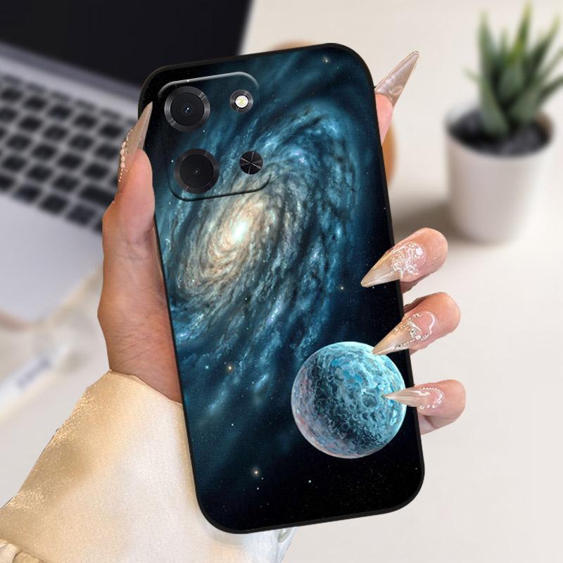 For Xiaomi Poco C85 5G Phone Case Luxury Lion Wolf Flower Printed Casing Soft Silicone TPU Back Cover For POCO C85 POCOC85 173mm