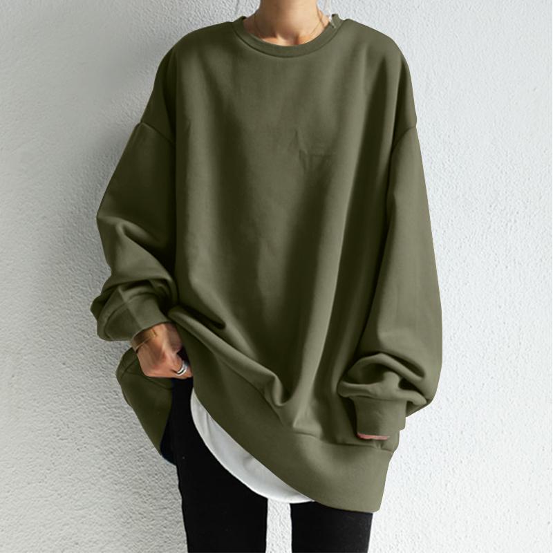 Herbst und Winter Temperament koreanischen Damen Pullover Rundhals lose Damen Sweatshirt