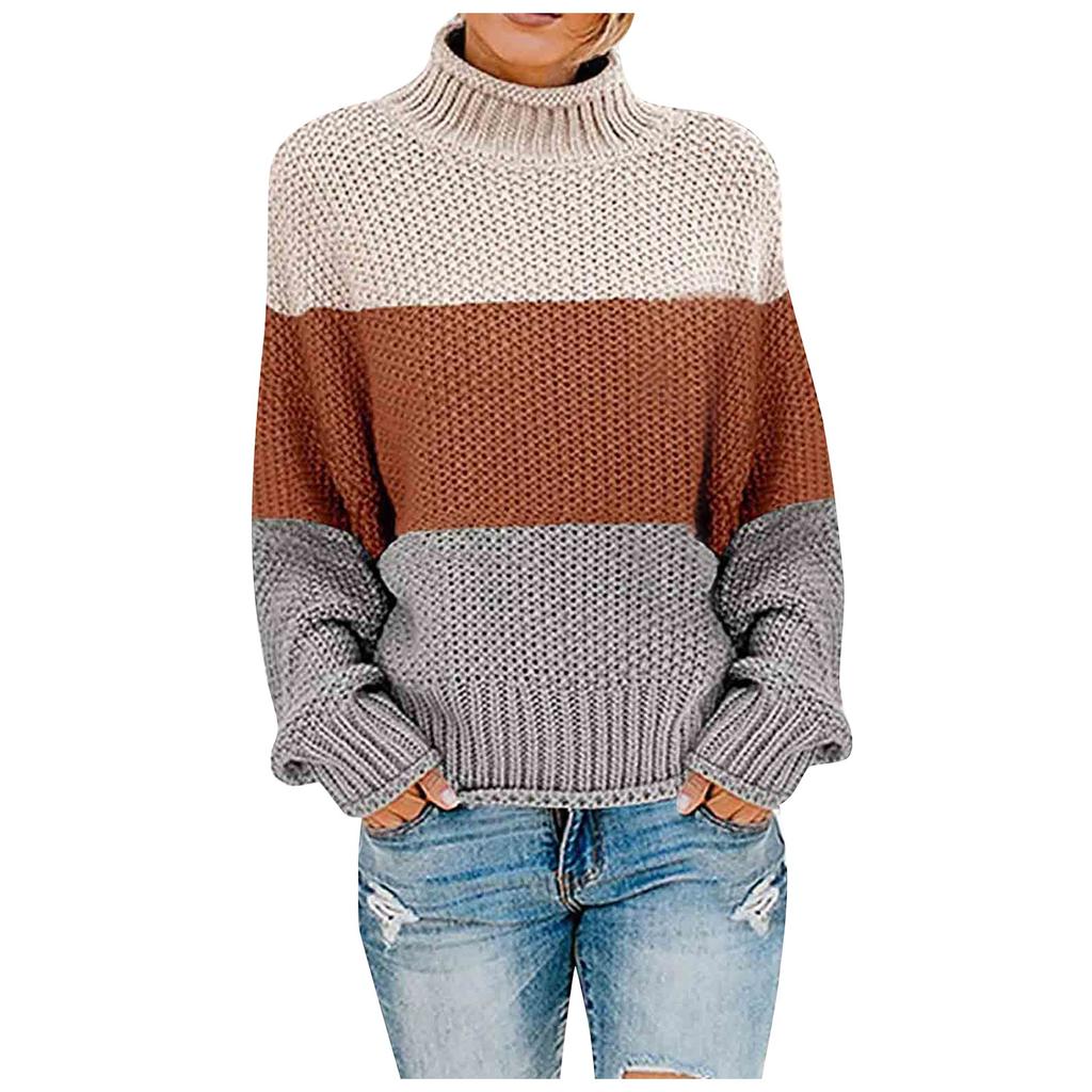 Womens Off The Shoulder Sweater Casual Knitted Loose Long Sleeve Pullover