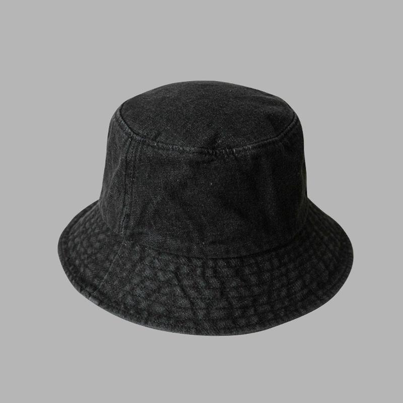 Black Cowboy Bucket Hat Fashion Korean Versatile Casual Hat Japanese Bucket Hat