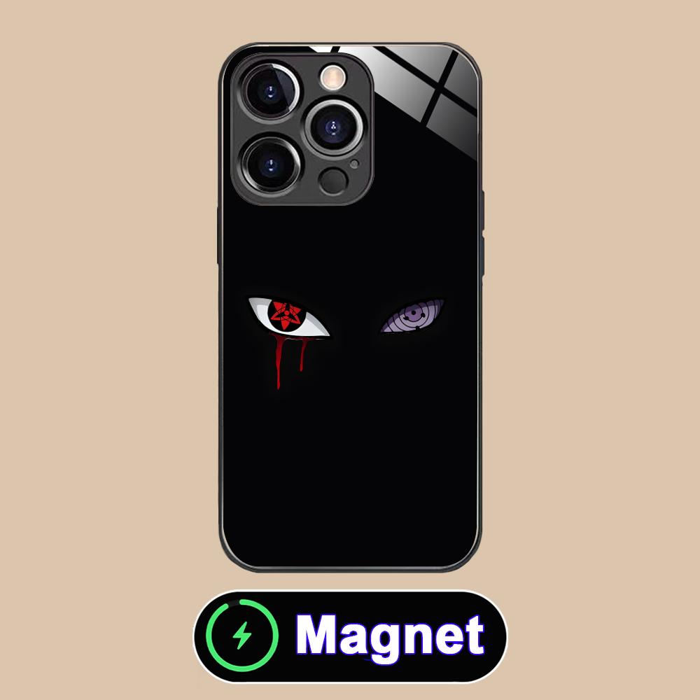 

Anime Eyes Phone Case for iPhone 17 16 15 14 13 12 11 Air Pro Max Plus Mini Glass MagSafe Cover iPhone 11 Pro Max