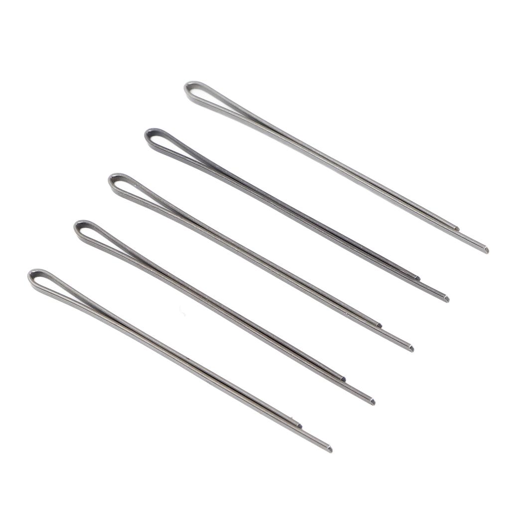 Haarnadeln Legierung Wiederverwendbar Rutschfest Tragbar Schwarz Frauen Mädchen Flache Haarspangen zum Stylen Make-up