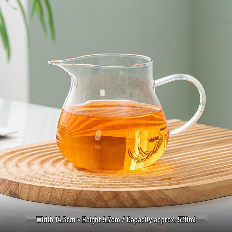 High-Quality Borosilicate Glass Tea Set: 5-Piece Heat-Resistant Kit with Tea Infuser and Separate Flower Tea Filter for Home Use.