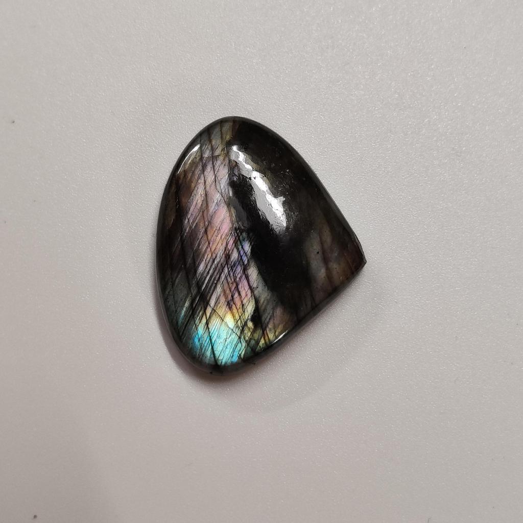48.25 Carat, Multi Flashy Labradorite Cabochon Gemstone, 33x27x7 MM Size.
