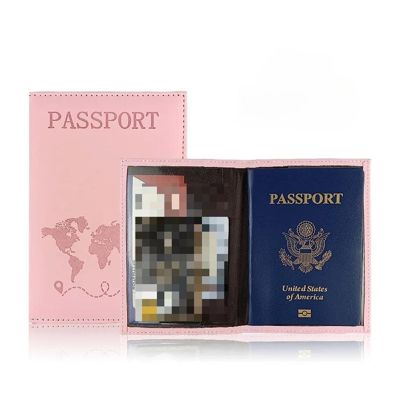 Travel Passport Holder Organizer Protective Women Men Card Case Credit Card Holder ID Document Passport Wallet Passport Cover