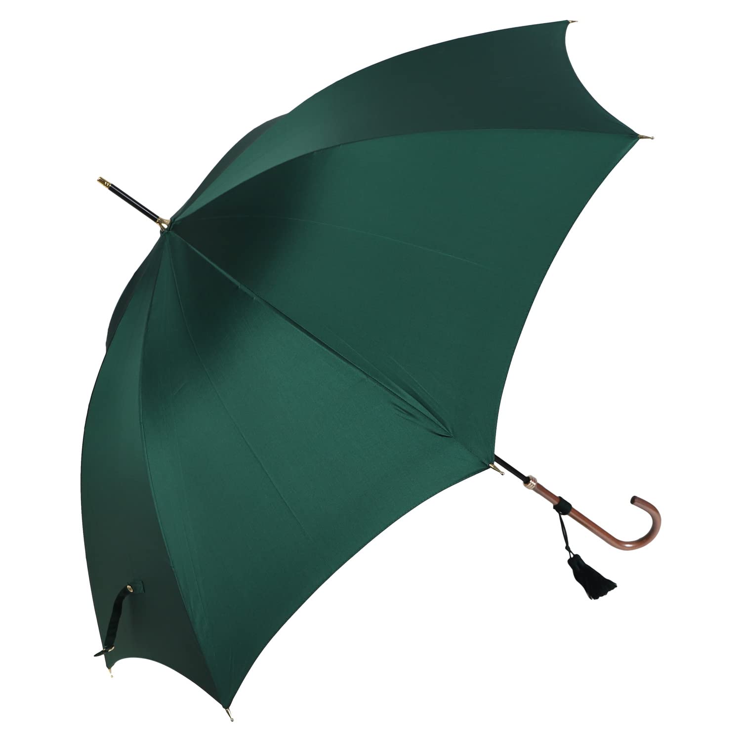 

Тонкий дождевой зонт Длинный зонт Легкий Стильный Из натурального дерева Сделано в Японии Темно-зеленый [Wakao] (45)