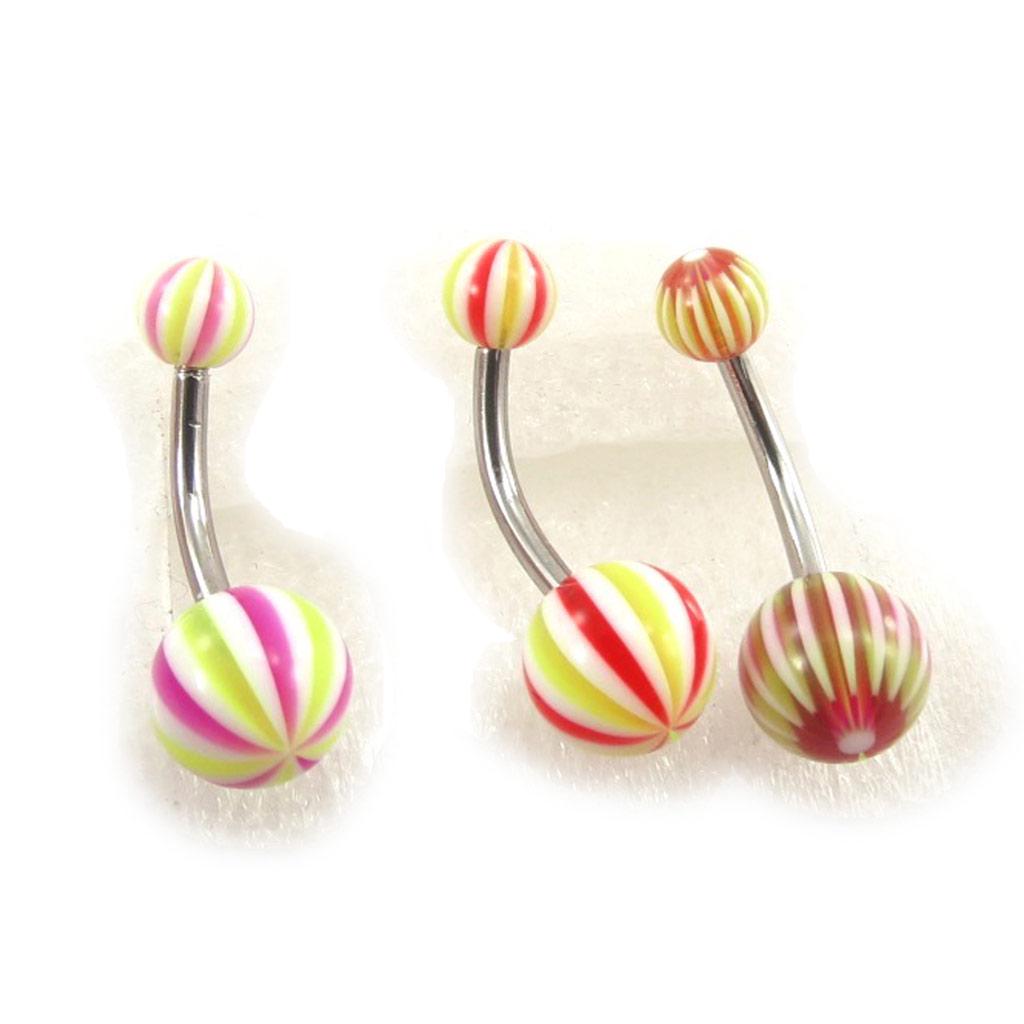 Les Trésors De Lily [J9573] - Set de 3 Body Piercing 'Tecno'