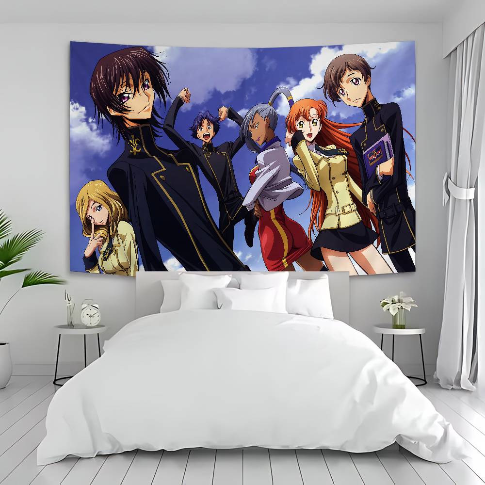 Code Geass Cartoon Anime Cartoon Tapestry Art Science Fiction Room Home Decor Wall Hanging Home Decor