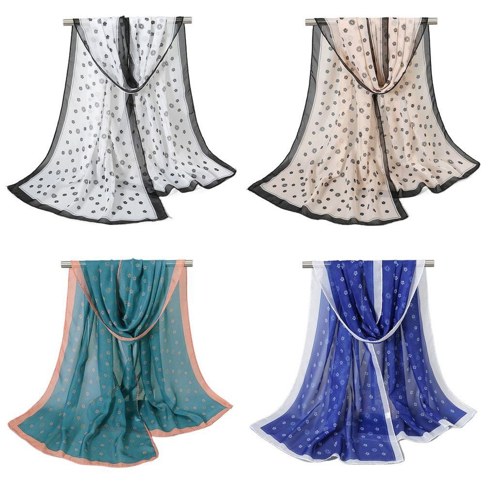 Thin Sunscreen Shawl Soft Shawl Silk New Chiffon Scarf