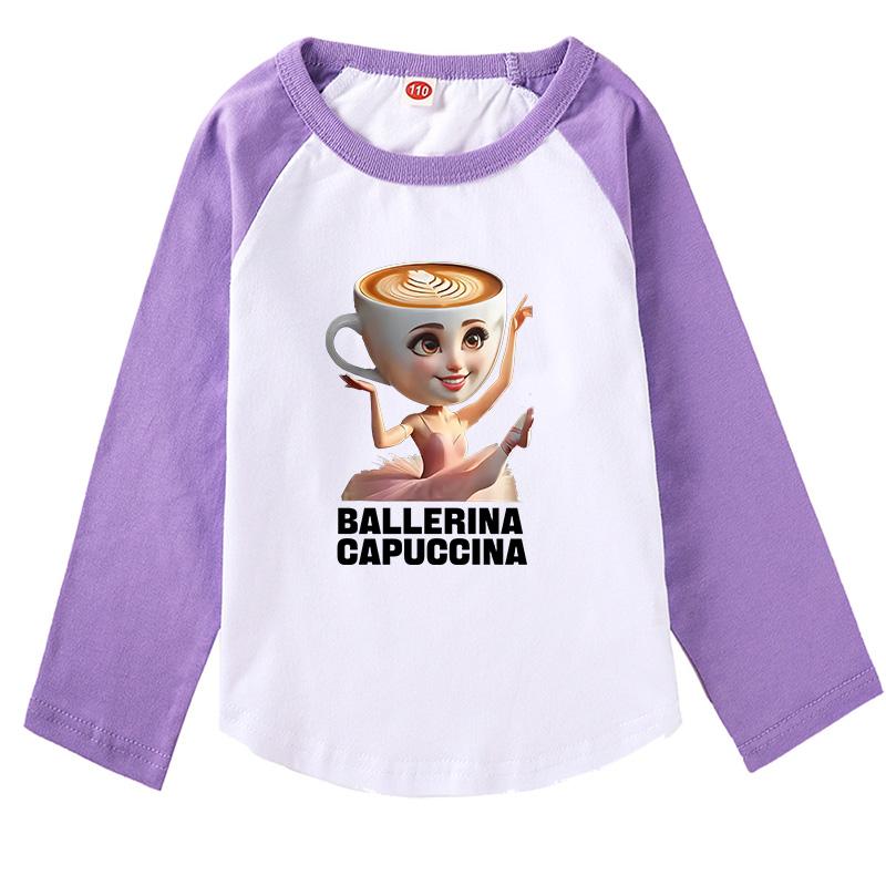 Kids Clothes Boys Girls Long Sleeve Casual T-shirt Cartoon Print Fashionable Comfortable O-Neck T-Shirt 170