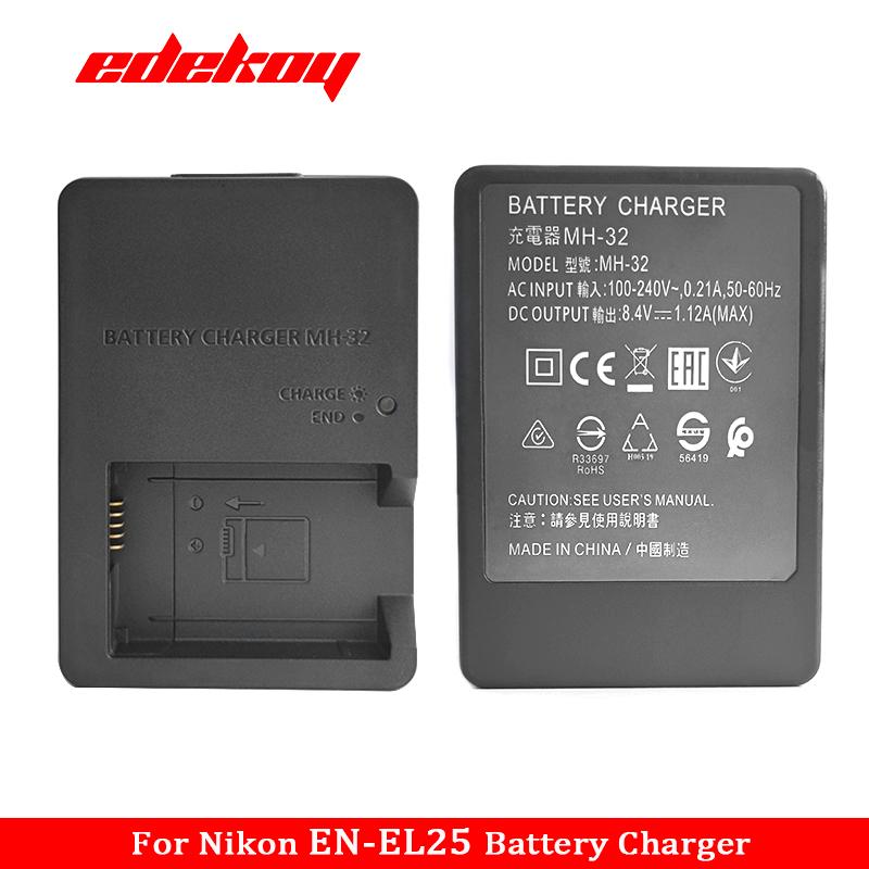 MH-32 MH32 Caricabatterie Fotocamera per Nikon EN-EL25 ENEL25 EL25 Batteria Per Nikon Z50 ZFC Z30 Z50II Fotocamera Mirrorless